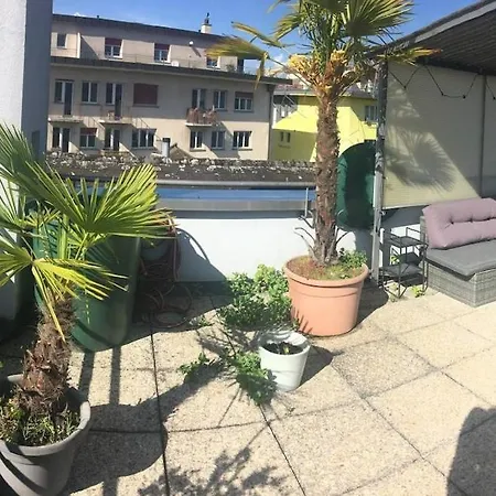 Apartment Unique Little House On A Roof With A Huge Terrace Close To Exhibition Square Basel